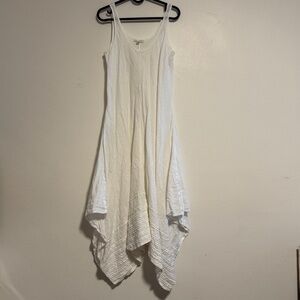 Eileen Fisher handkerchief hem Linen Sleeveless Dress